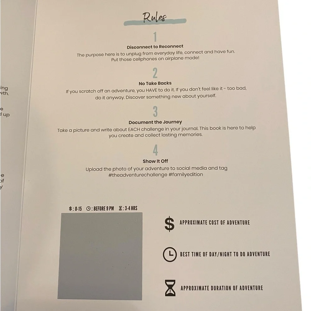 The Adventure Challenge Family Edition book / board game . great gift - Picture 6 of 14